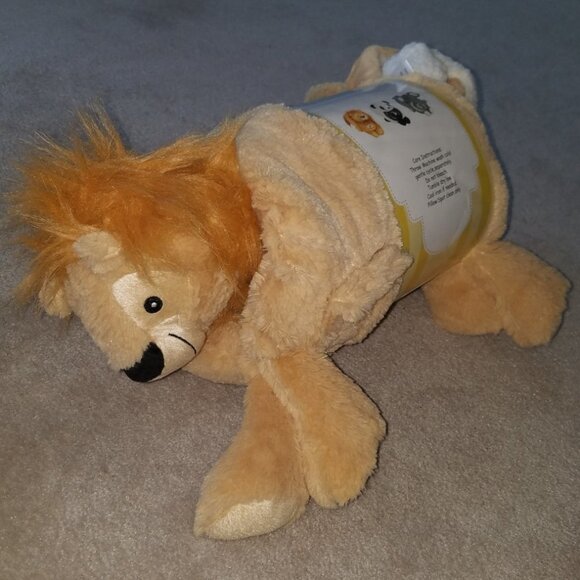 NEW Cuddle Friends Lion 2-pc Pillow Blanket Set Baby Lot Gift Set Fleece SOFT